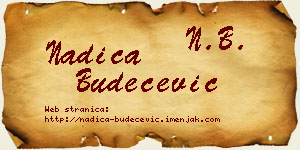 Nadica Budečević vizit kartica
